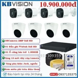 Alternative view of Trọn bộ 8 camera Kbvision