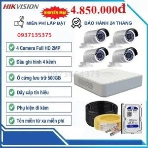 Trọn bộ 4 camera giá rẻ